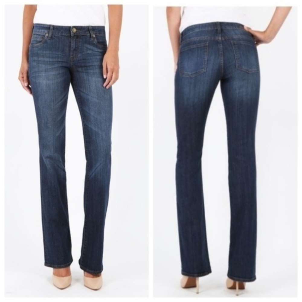 Kut from the Kloth Petite High-rise Natalie Bootcut Jeans